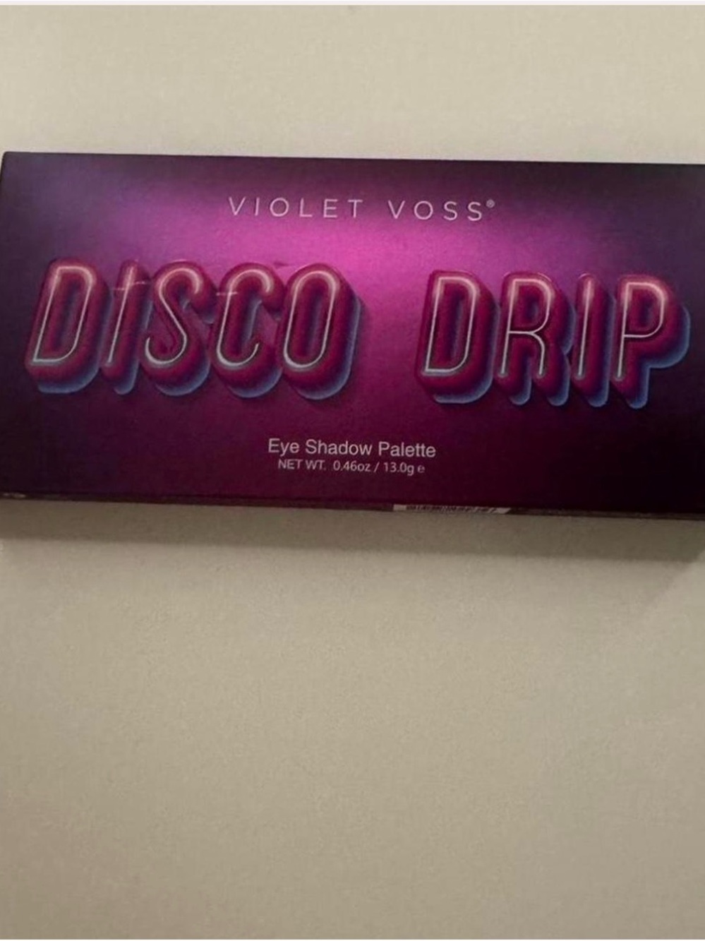 Violet Voss Disco Drip Eyeshadow Palette - Magenta and Purple Packaging